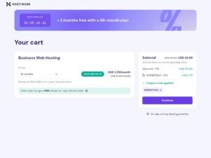 Select Your Plan Duration and Apply a Discount Code